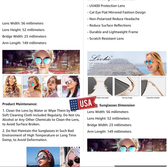 Gold and pink aviator mirrored sunnies - Picture 7 of 8